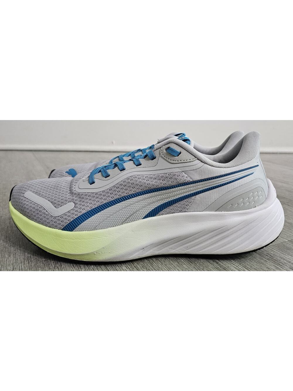 Puma Running Shoes Gray Blue Athletic Sneakers Men's US 10 EU 43 Lightweight